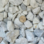 Image of Alabama white marble chipped stone.