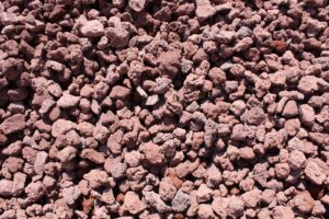 Image of read lava rocks