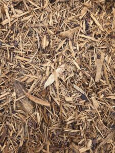 Example of light shredded mulch