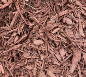 Example of red mulch